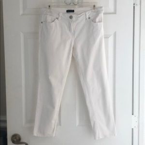 White Jean Capris